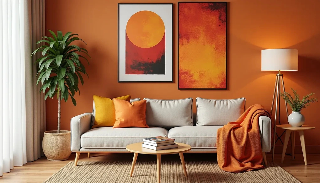   Những tông màu quá nóng tạo ra cảm giác bồn chồn, thậm chí là căng thẳng cho người sống trong không gian đó   