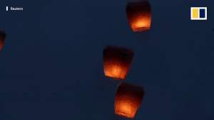 Bất chấp dịch virus corona, Đài Loan vẫn tổ chức lễ hội lồng đèn