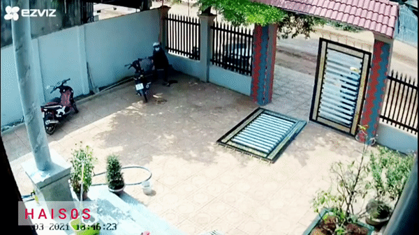 Phá cổng sắt chỉ trong 30 giây, 2 đối tượng tấn công chủ nhà khi bị phát hiện đang trộm xe