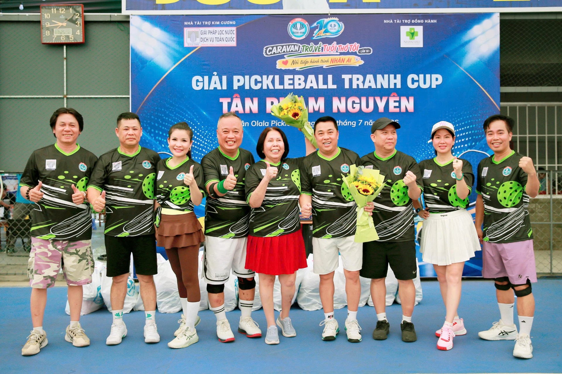 Hoạt động thể thao tranh giải Pickerball trong khuôn khổ chương trình , thu hút các doanh nhân đồng hành