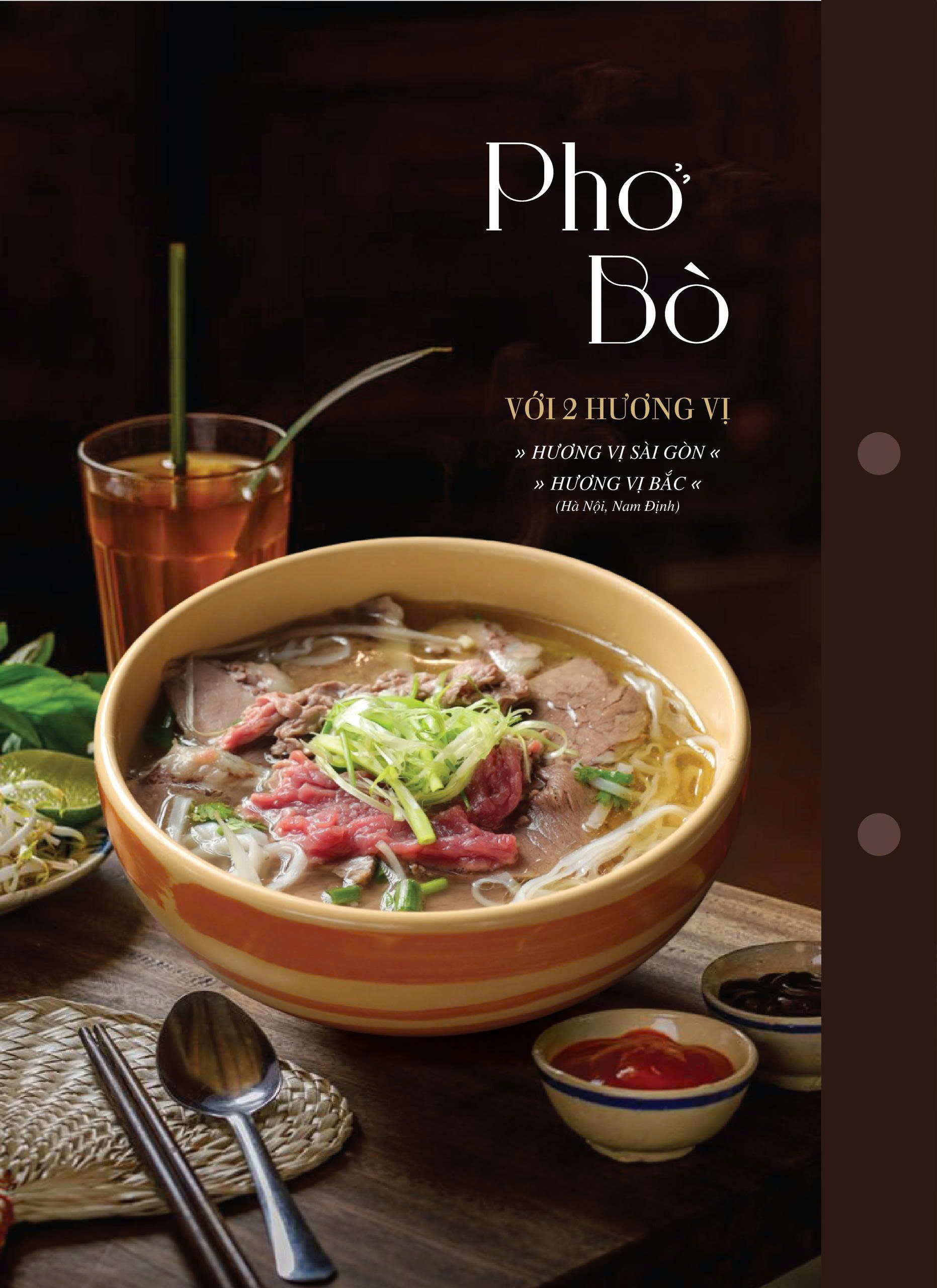 Tô phở bò mang hai hương vị khác nhau