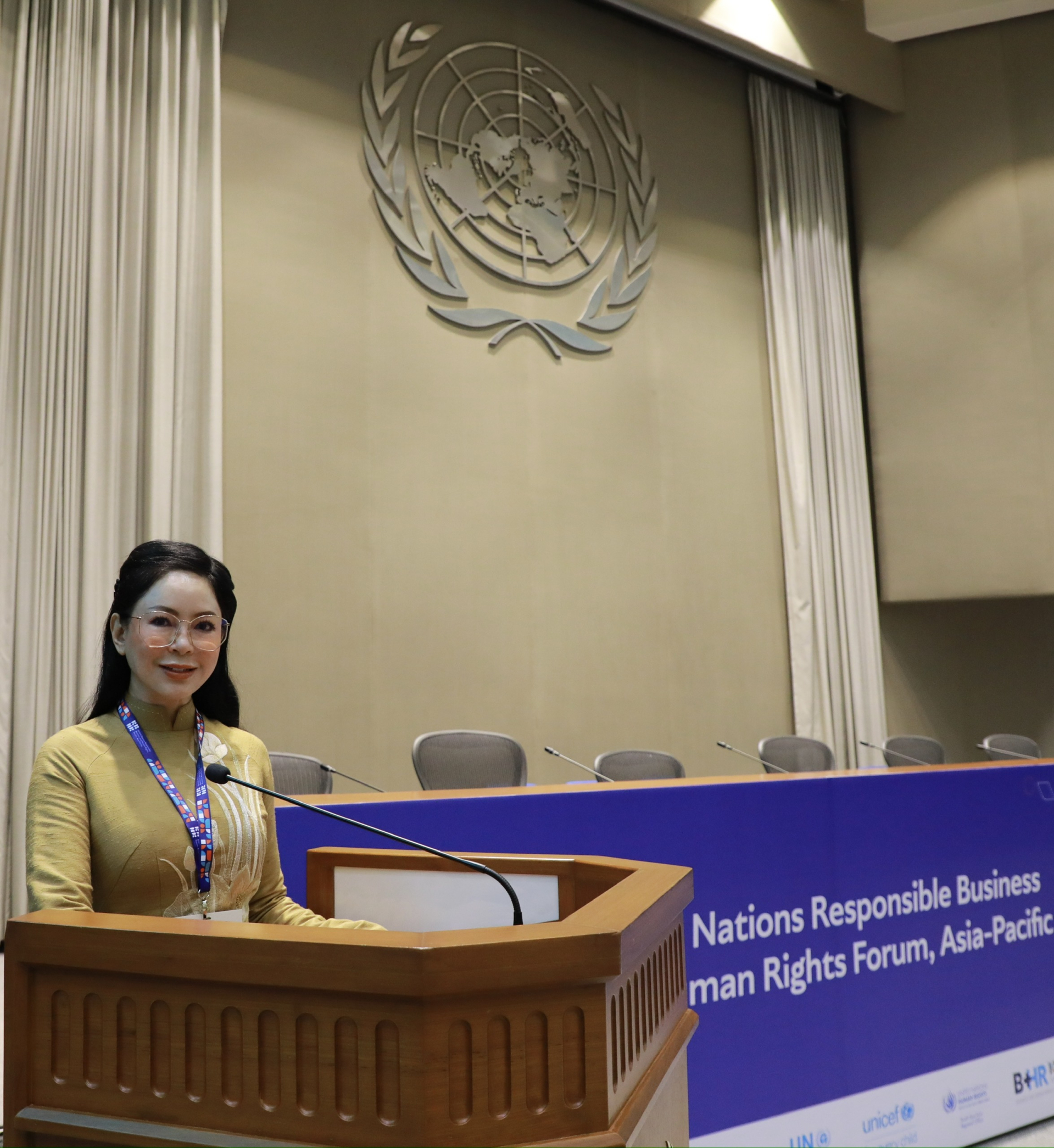 Bà Lê Hồng Thuỷ Tiên diễn giả duy nhất đến từ Việt Nam tại phiên thảo luận của UN Women