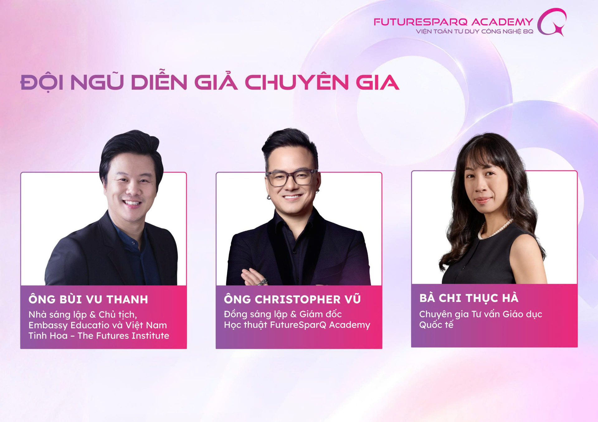 Đội ngũ diễn giả tham gia chương trình toạ đàm