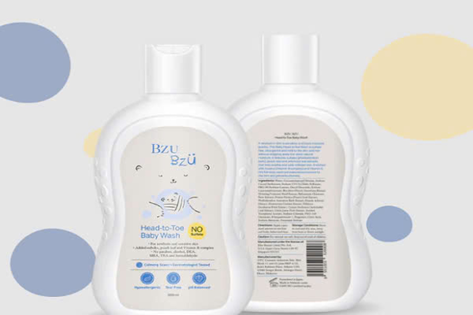 sản phẩm sữa tắm gội toàn thân Bzu Bzu Head-to-Toe Baby Wash