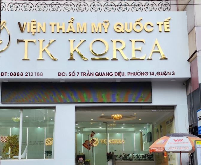 Viện Thẩm mỹ quốc tế TK Korea bị đình chỉ hoạt động khám, chữa bệnh trong thời gian 4,5 tháng.