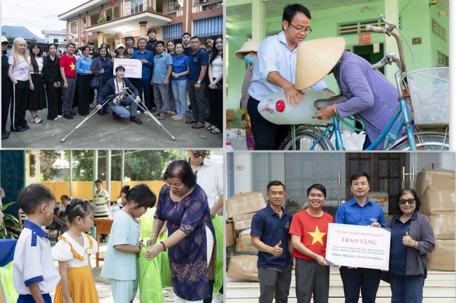 Trường Phan Chu Trinh cũng là đơn vị tham gia rất nhiều hoạt động từ thiện. 