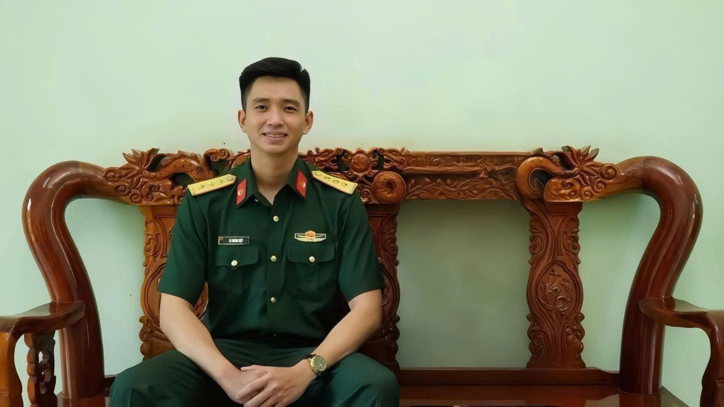 Thượng úy Lê Hoàng Hiệp, cán bộ thuộc Sư đoàn 9, đang bị lợi dụng, xuyên tạc trên mạng xã hội.