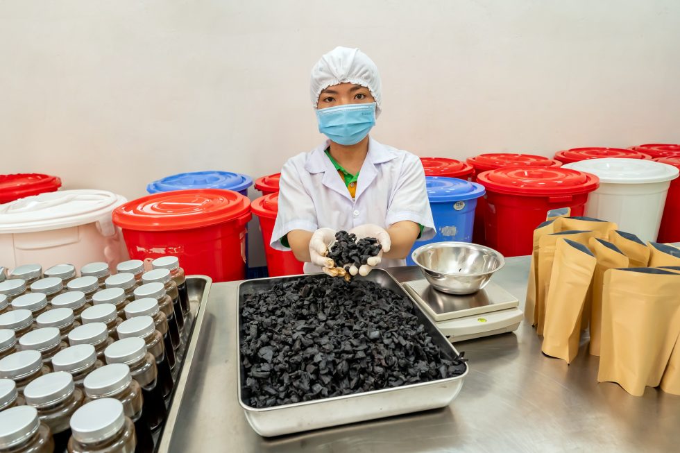 Mỗi tháng Hương Đất xuất khẩu từ 1–2 container sản phẩm chế biến, phần lớn là đơn hàng độc quyền.