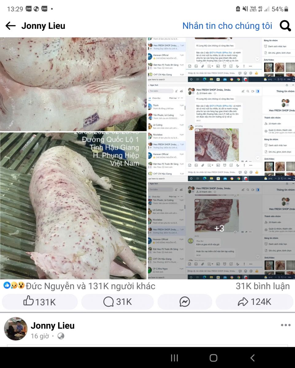 Thông tin lan truyền trên mạng xã hội. 