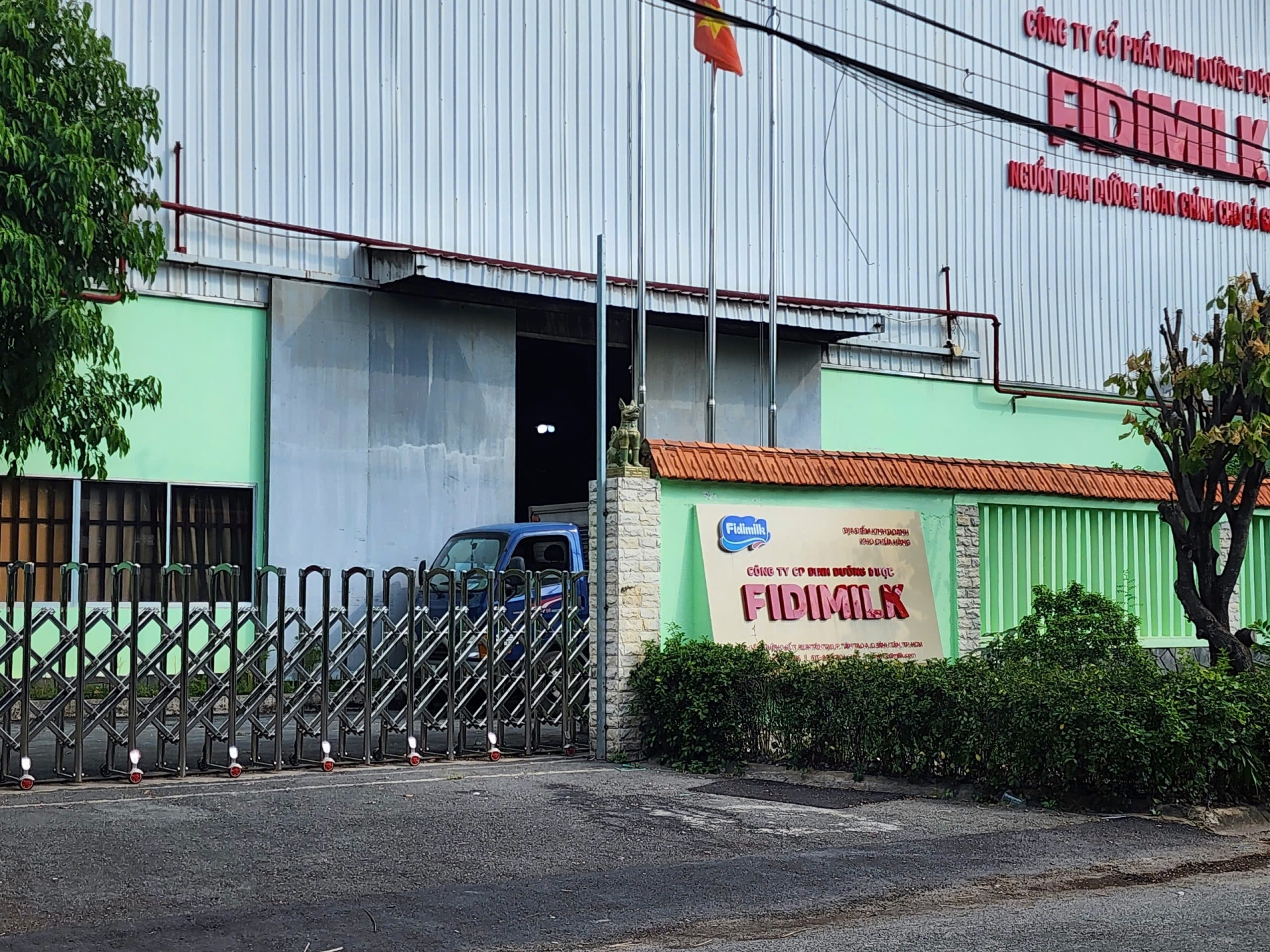 Công ty Fidimilk hiện đang hoạt động tại KCN Tân Tạo, TP.HCM.