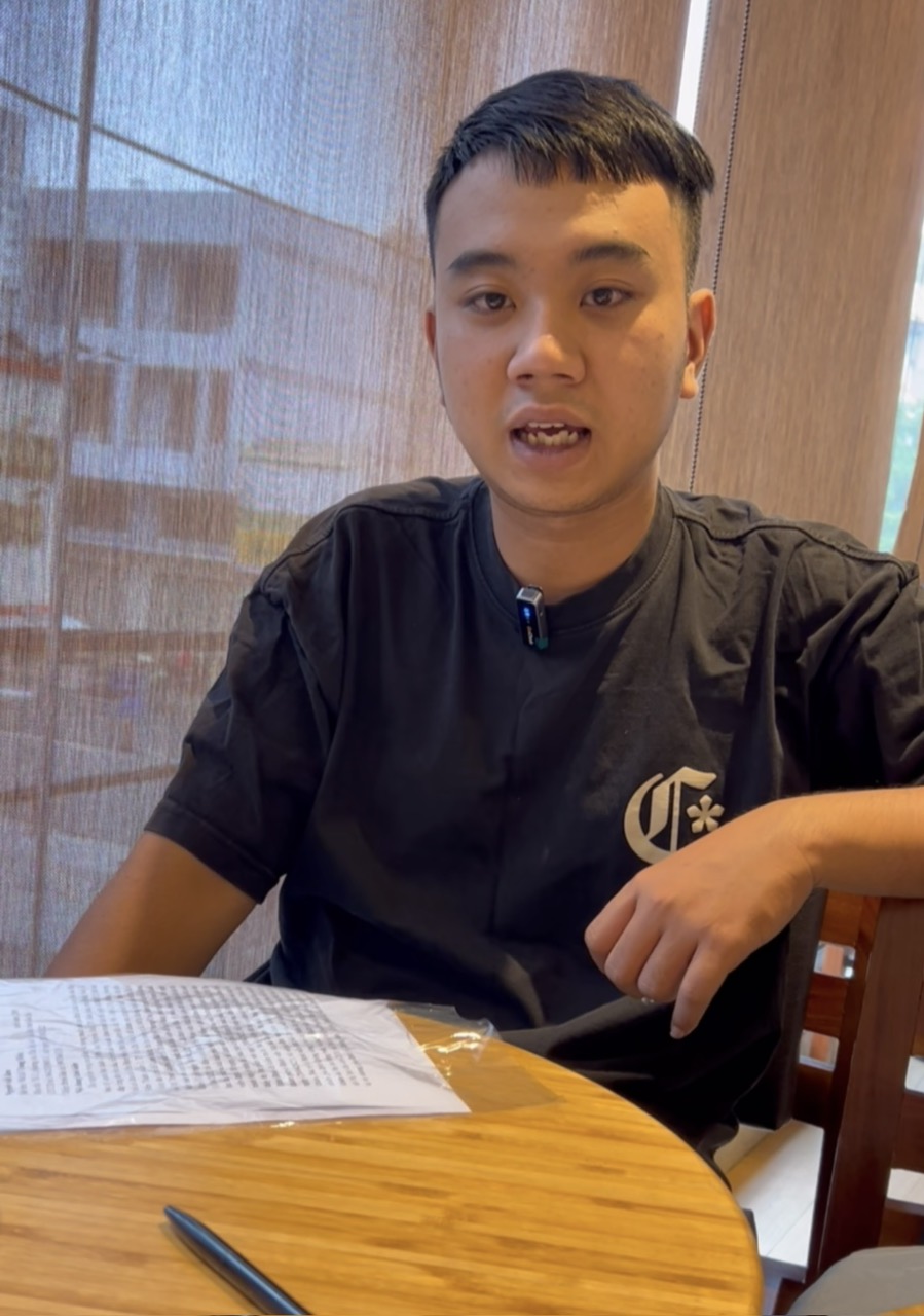 Vũ Lê Trung Hiếu cho biết hồ sơ khởi kiện đã được tòa án nhân dân quận 10, TP.HCM thụ lý. 