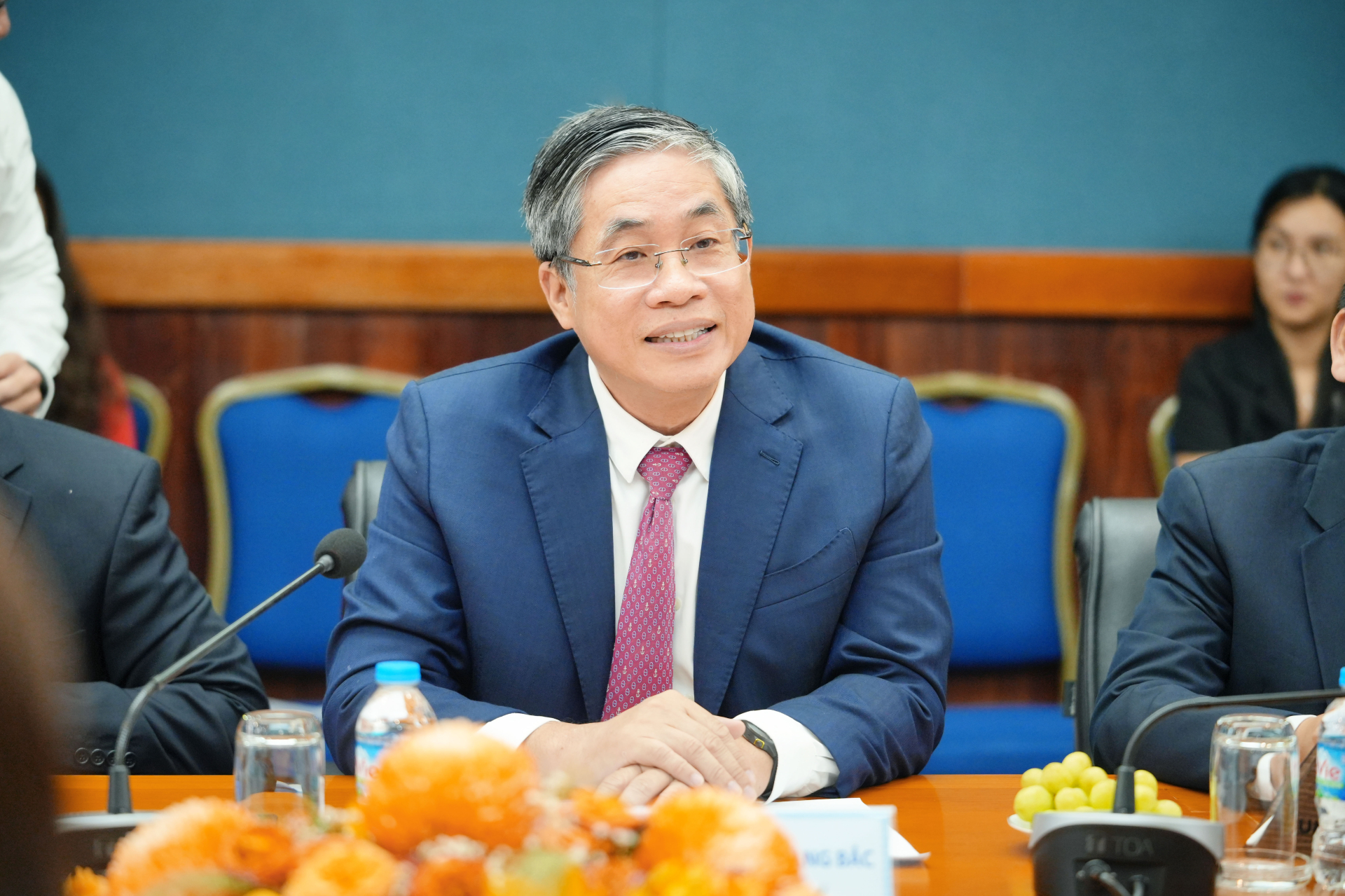 PGS TS BS. Nguyễn Hoàng Bắc – Giám đốc Bệnh viện Đại học Y Dược Thành phố Hồ Chí Minh phát biểu tại buổi lễ ký kết.