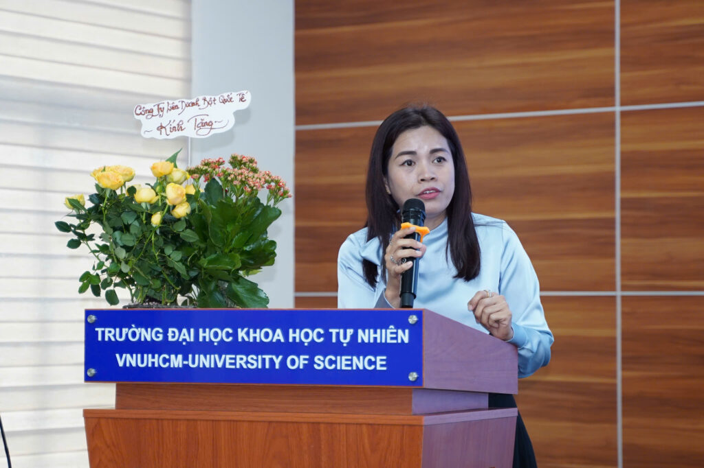 bà Từ Lê Thanh Vy – Phó Tổng Giám đốc Intermix chia sẻ tại chương trình.