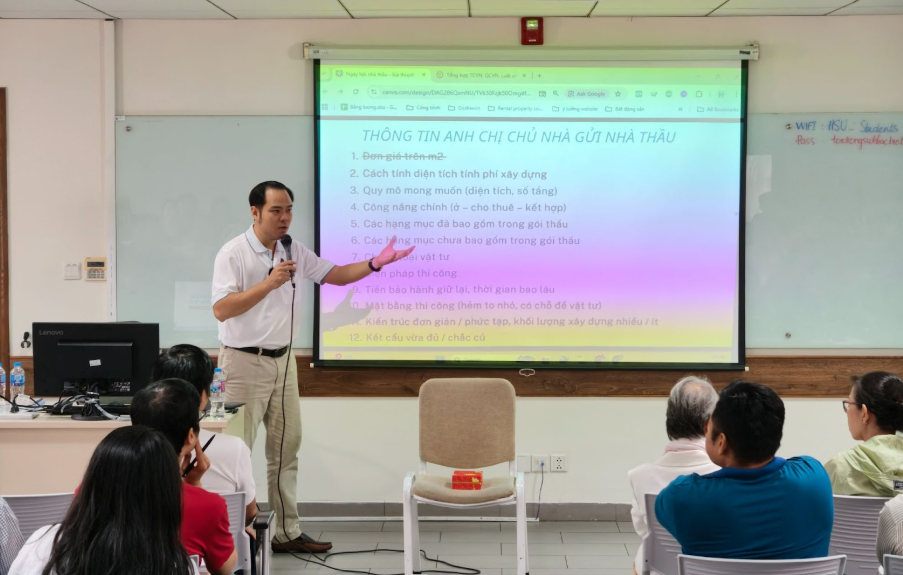 Anh Lê Quốc Kiên đưa ra 12 tiêu chí cấu thành giá xây nhà mà chủ nhà và nhà thầu cần thống nhất từ đầu.