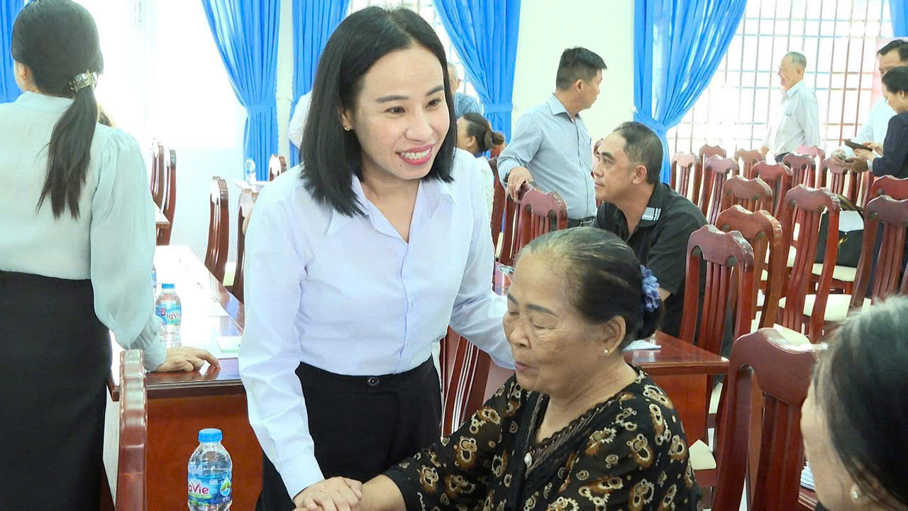 Bà Võ Ngọc Thanh Trúc, Chủ tịch Hội Liên hiệp Phụ nữ Việt Nam TP.HCM.