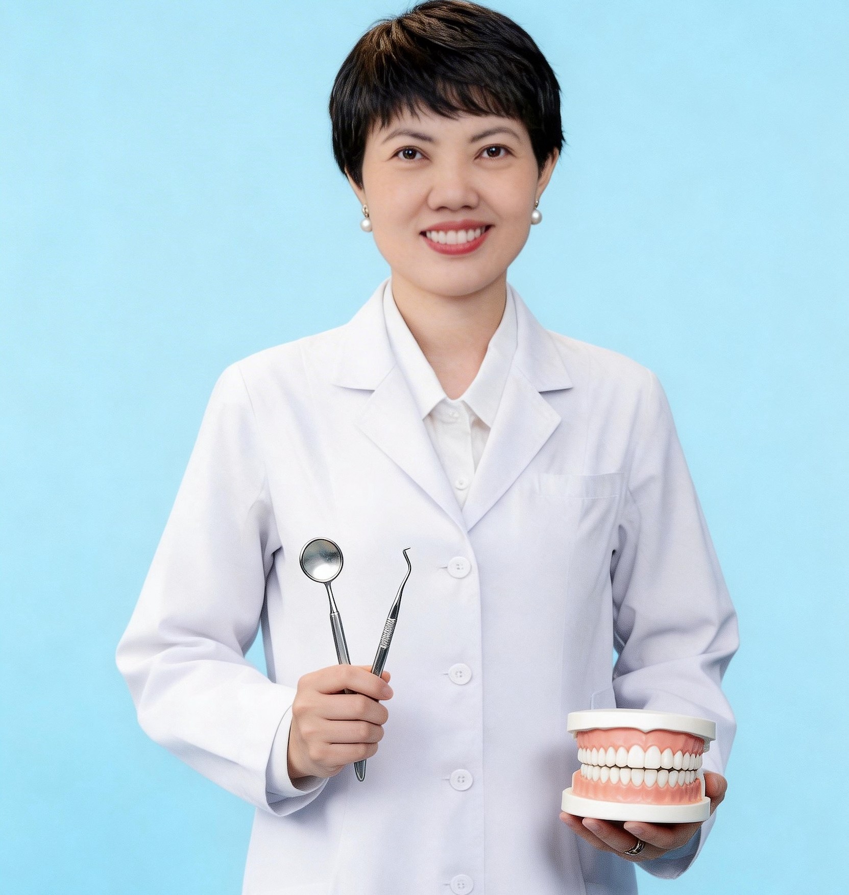 Bác sĩ Nguyễn Thị Dễ, hiện là Chi hội trưởng Chi hội Nữ Tri thức doanh nhân thuộc Hội Nữ Tri thức TP.HCM. 