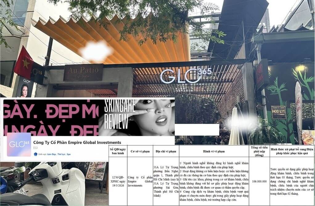 Phòng khám da liễu Glo365 Thuộc Empire Global Investments.