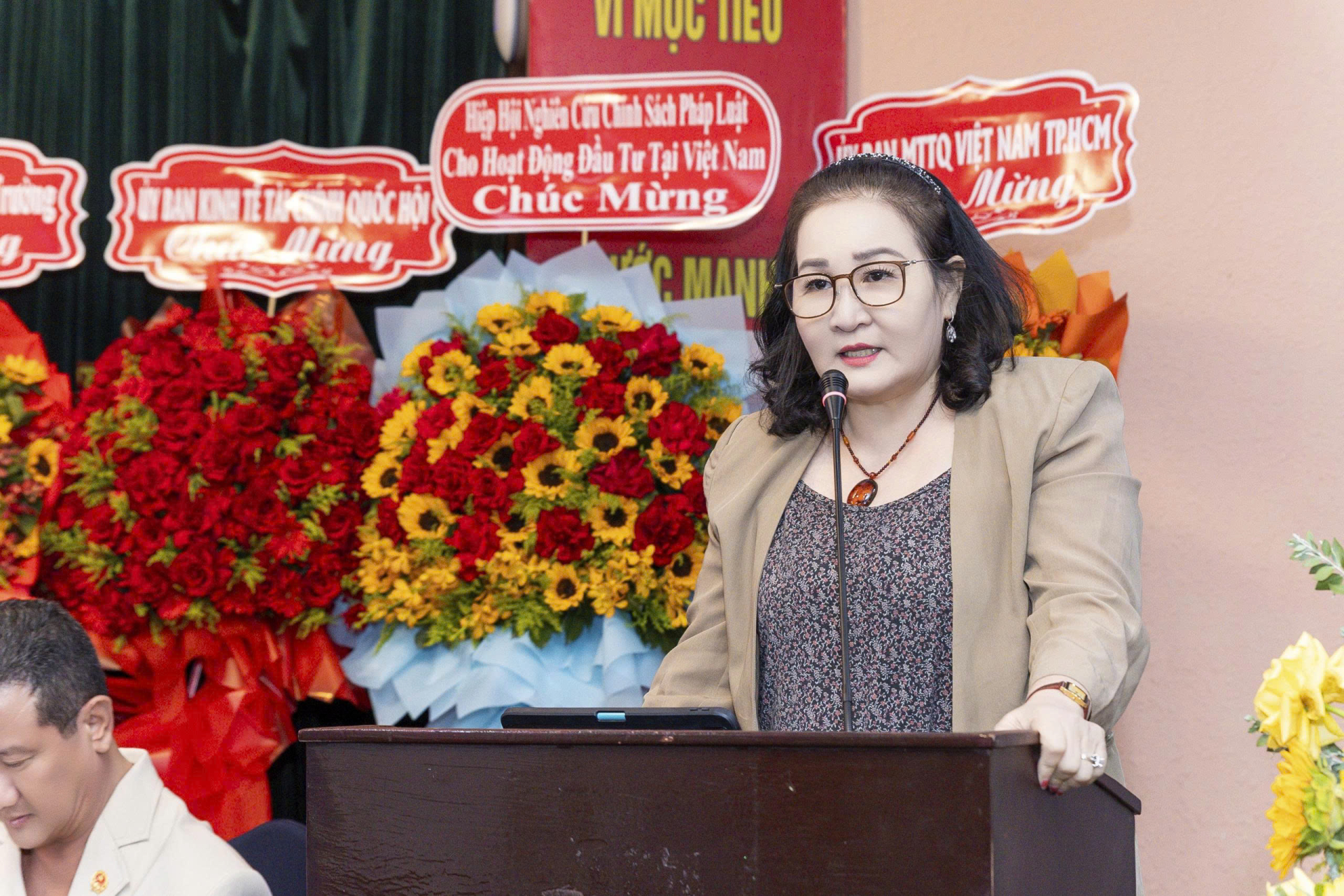 TS. Nguyễn Thị Mỹ Dung, chia sẻ tại tọa đàm. 