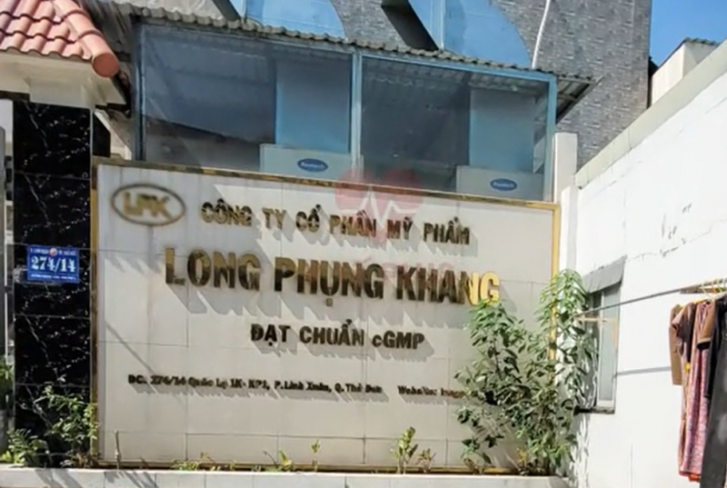 Long Phụng Khang bị phạt 165 triệu vì mỹ phẩm chứa chất cấm.