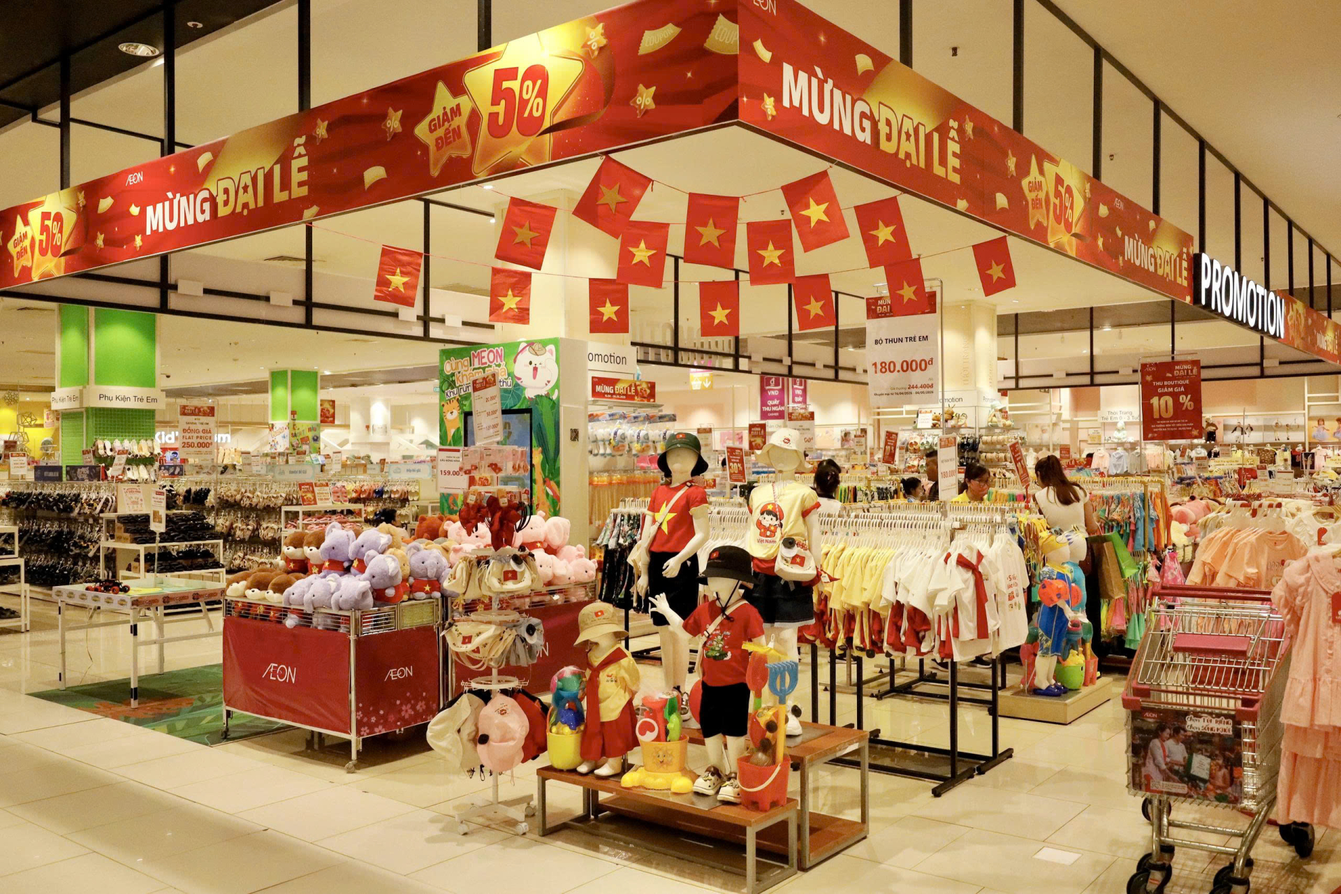 Các trung tâm thương mại lớn sẽ đón lượng lớn khách hàng trong dịp lễ. 