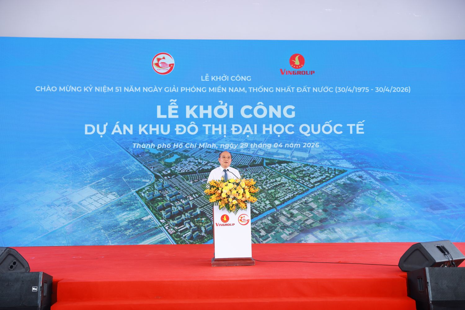 Ông Trần Văn Bảy, Thành Ủy viên, Phó Chủ tịch Ủy ban nhân dân TP HCM phát biểu tại sự kiện.