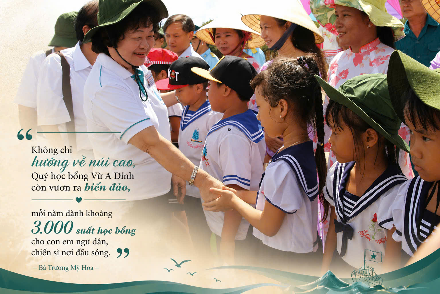 Người ba thập kỷ lặng lẽ gieo tri thức từ Trường Sa đến những bản làng xa xôi
