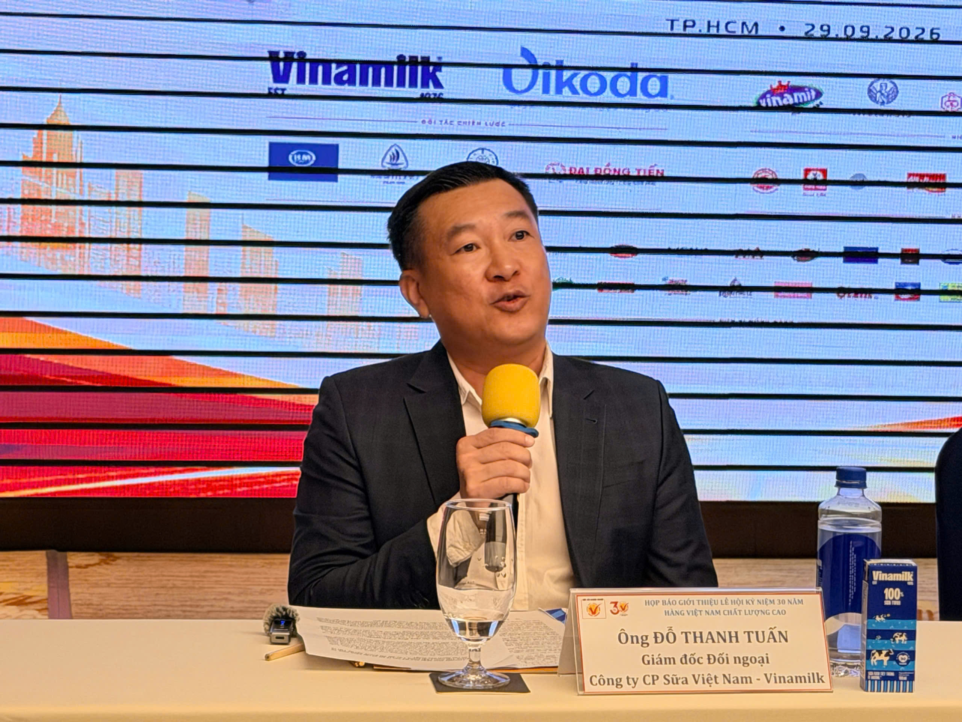 Ông Đỗ Thanh Tuấn, Giám đốc Đối ngoại Vinamilk.