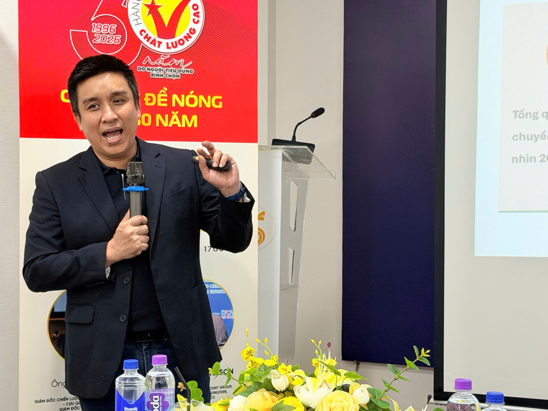 Ông Chinh Phạm, Trưởng nhóm chuyên gia thị trường của Hội Hàng Việt Nam chất lượng cao.