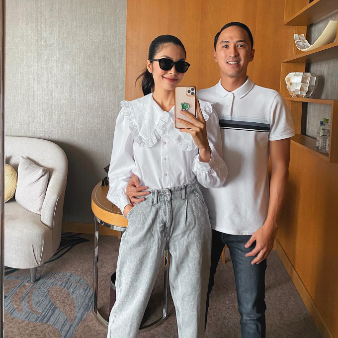 Thời trang cặp đôi sang xịn mịn của Tăng Thanh Hà và Louis Nguyễn