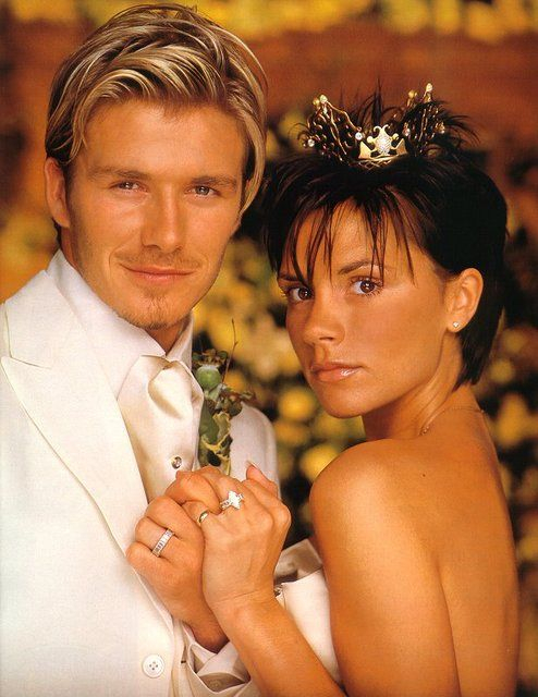 Victoria và David Beckham trong ngày cưới