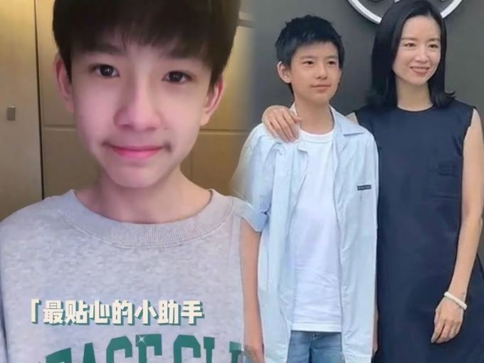 Con trai Đổng Khiết và Phan Việt Minh sở hữu ngoại hình nổi bật ở tuổi 14