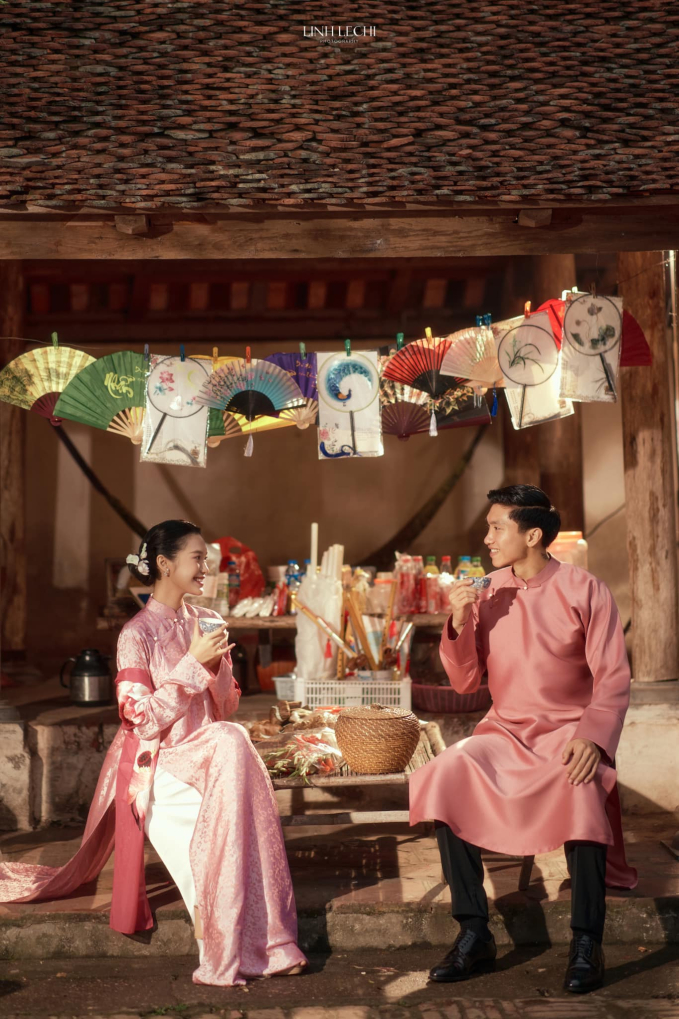 Bộ ảnh cưới mang đậm nét truyền thống của cặp đôi Doãn Hải My và Đoàn Văn Hậu.