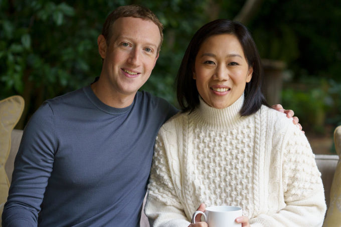 Vợ chồng Mark Zuckerberg và Priscilla Chan