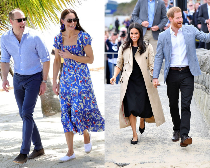 Vương phi Kate và Meghan Markle mặc gì khi đi giày bệt để tôn dáng tối ưu?