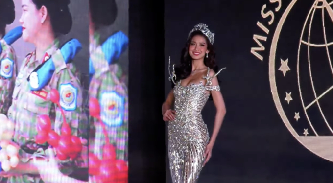 Hoa hậu Lê Nguyễn Bảo Ngọc xuất hiện với màn final walk tại Chung kết Miss Intercontinental 2023