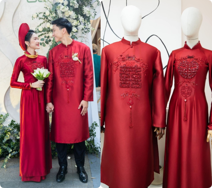 Áo dài cưới 2023: Tập trung vào thiết kế truyền thống, có cô dâu đạt 