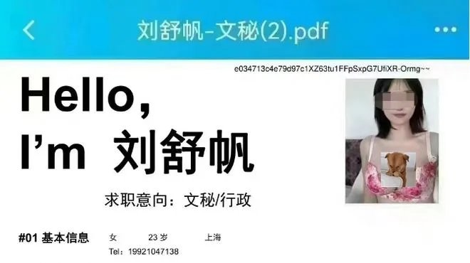 Liu đã gây tranh cãi khi bị rò rỉ bức ảnh đính kèm CV, thậm chí khiến nhà trường cũng rơi vào vòng xoáy của dư luận.
