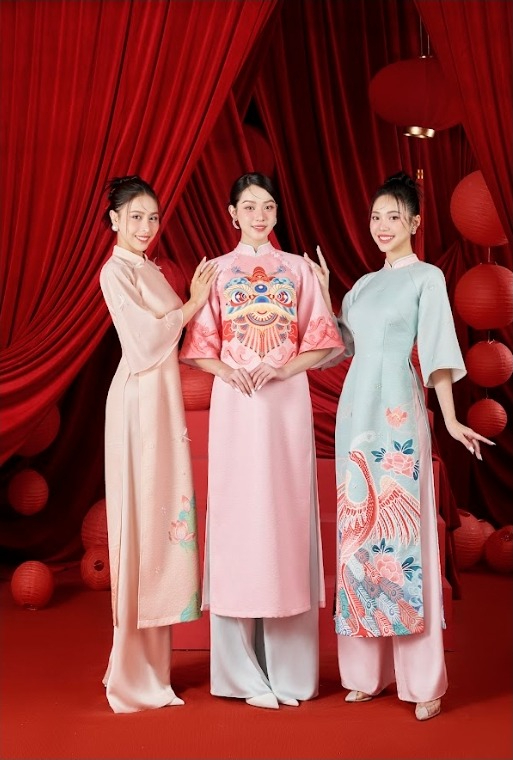 Top 3 Hoa hậu Việt Nam 2023 Thanh Thủy, Ngọc Hằng, Thùy Linh khoe sắc trong những tà áo dài cách tân