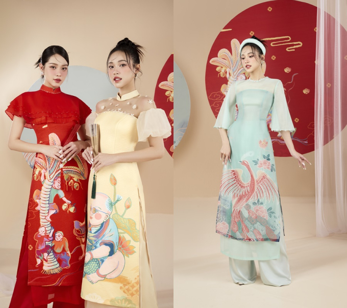 Top 3 Hoa hậu Việt Nam 2023 Thanh Thủy, Ngọc Hằng, Thùy Linh khoe sắc trong những tà áo dài cách tân