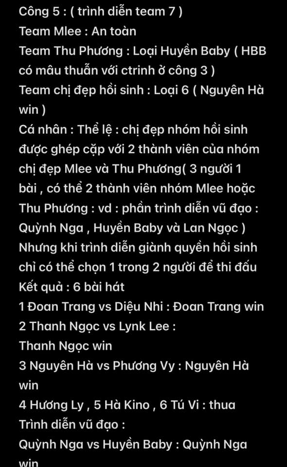 Tin đồn về kết quả vòng công diễn 5 xuất hiện rầm rộ trên mạng xã hội 