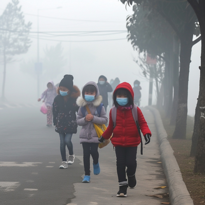 Người dân cần đeo khẩu trang để lọc bụi mịn và hạn chế hít phải không khí ô nhiễm. (Ảnh minh họa)