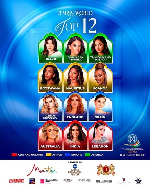 Top 12 Miss World 2024