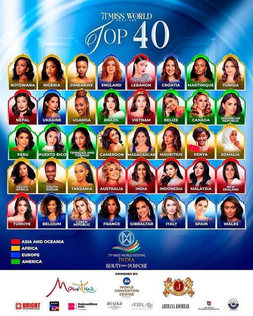 Top 40 thí sinh xuất sắc lộ diện trong đêm Chung kết Miss World 2024
