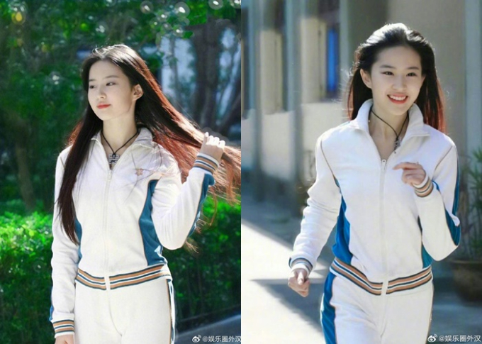 Loạt ảnh chạy bộ của Lưu Diệc Phi ở tuổi 17, netizen nhận xét: Đến đường chân tóc cũng đẹp