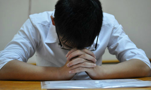 Kỳ thi tuyển sinh lớp 10 ở Hà Nội được đánh giá căng thẳng hơn cả thi đại học (Ảnh minh hoạ)