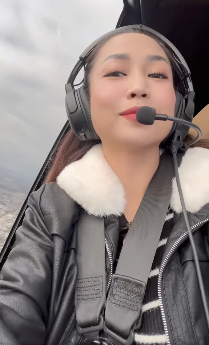 Nữ diễn viên Việt lên tiếng trước tin đồn tự lái máy bay ở Úc