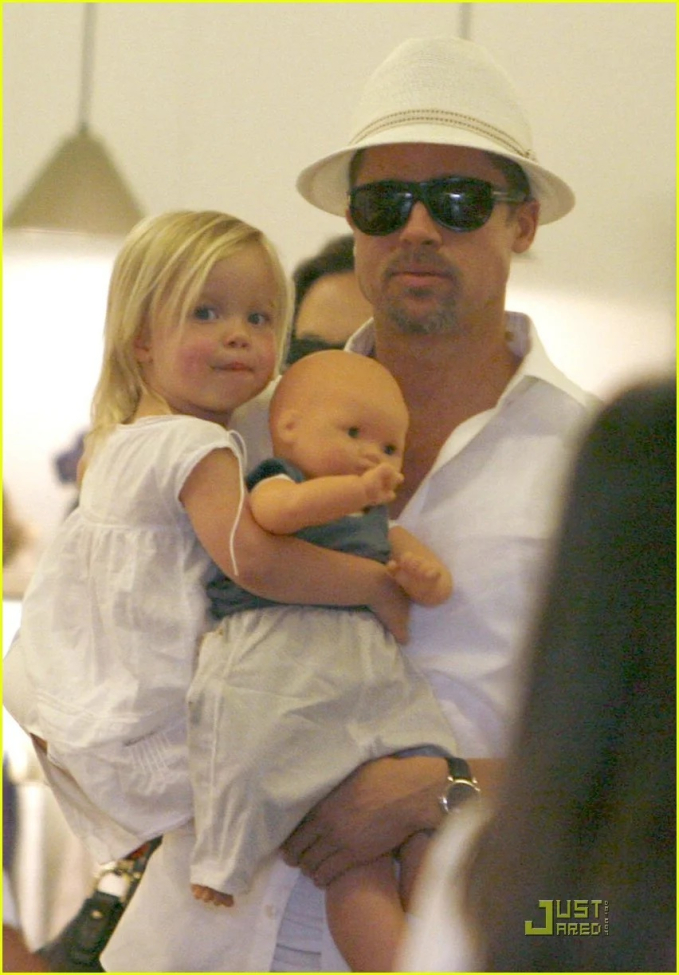 Brad Pitt và con gái Shiloh 