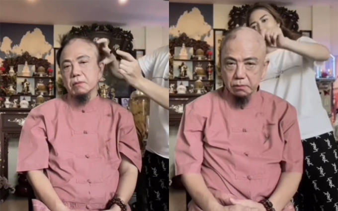 Nghệ sĩ Hồng Tơ bất ngờ xuống tóc khiến công chúng ngạc nhiên