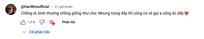 Những bình luận nhận về hàng ngàn lượt like của Hari Won và Diệu Nhi 