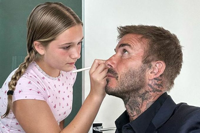 David Beckham và con gái